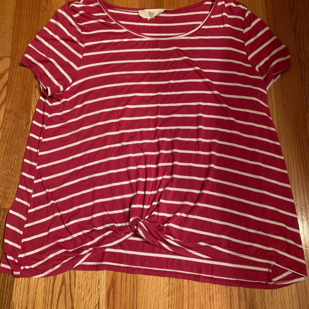 Women’s Pinque size XL striped red Top